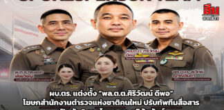 ผบ.ตร. แต่งตั้ง “พล.ต.ต.ศิริวัฒน์ ดีพอ” โฆษกสำนักงานตำรวจแห่งชาติคนใหม่ ปรับทัพทีมสื่อสาร เปิดตัว 5 รองโฆษก ตร. ชูวิสัยทัศน์ “สื่อสารเชิงรุก เตือนชัดทุกภัย ใส่ใจทุกปัญหา เพื่อศรัทธาประชาชน”